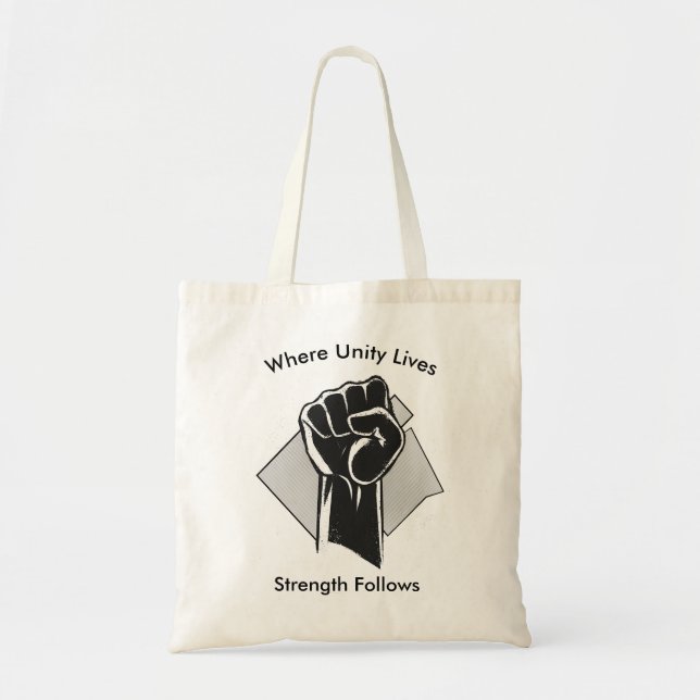 Bolsa Tote Unidade e Força Inspiradora (Frente)