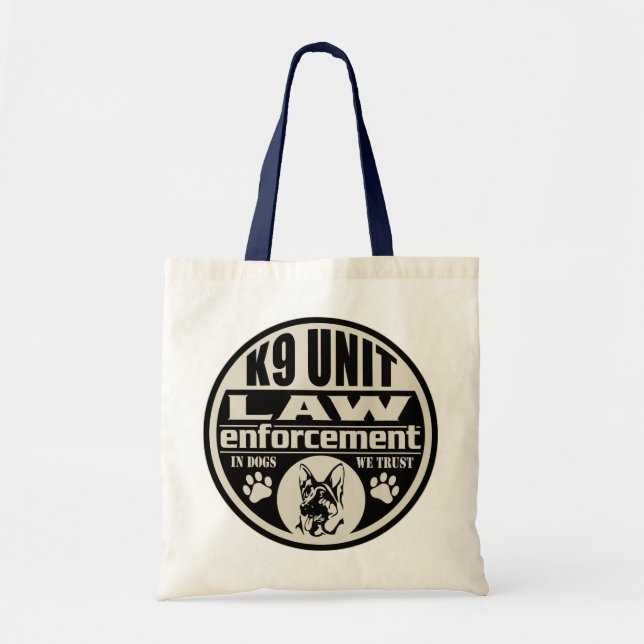 Bolsa Tote Unidade K9 nos cães que nós confiamos (Frente)
