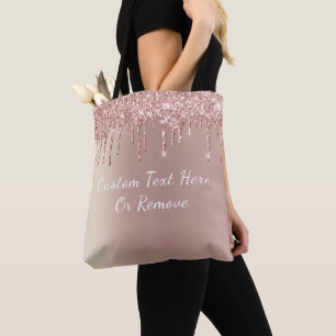 Bolsa Tote Unidades de Miniatura da Lente Leve Dourada rosa -