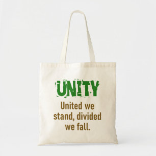 Bolsa Tote Unidos Estamos Divididos Nós Caímos - Cota Unitári