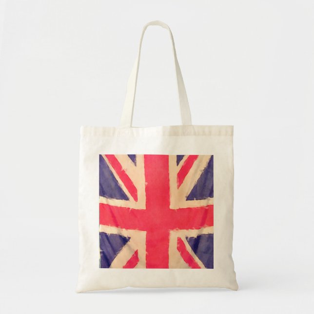 Bolsa Tote Union JACK FLAG grunge (Frente)