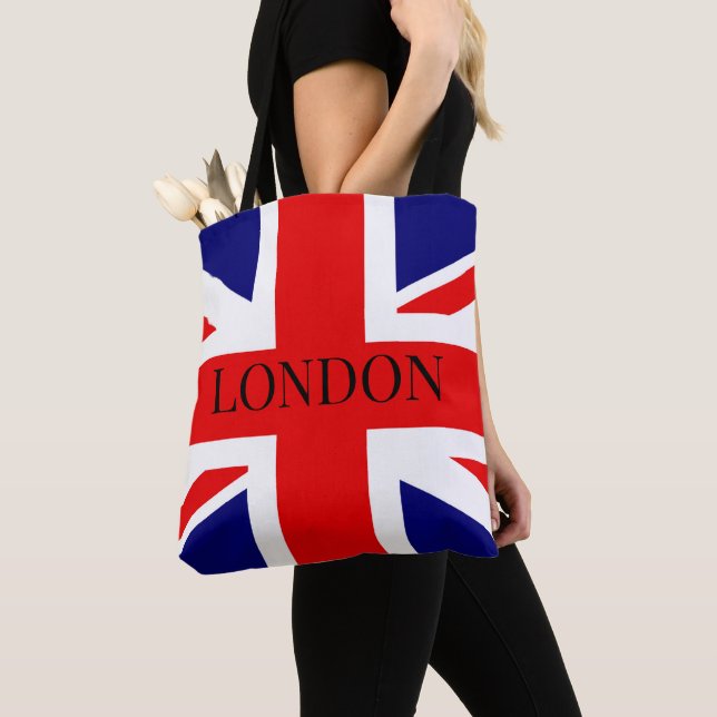 Bolsa Tote Union Jack the British Flag London (Close Up)