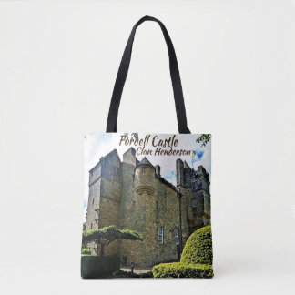 Bolsa Tote Unique Scottish Clan Henderson's Fordell Castle