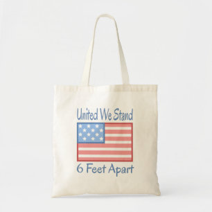 Bolsa Tote United We Stand 6 Pés Além USA Flag