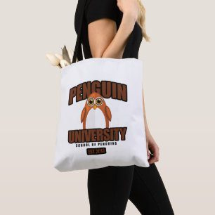 Bolsa Tote Universidade de Pinguim - Brown