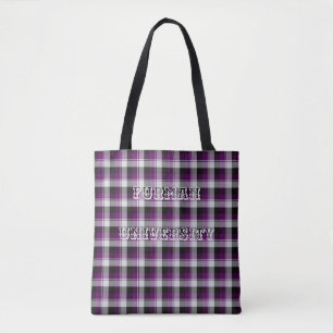Bolsa Tote Universidade Furman Tartan
