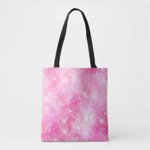 Bolsa Tote Universo Galáxico Rosa