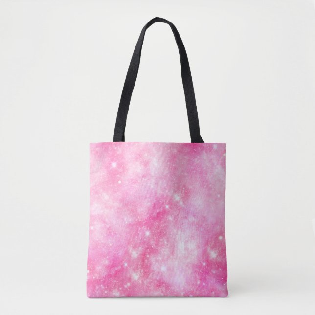 Bolsa Tote Universo Galáxico Rosa (Frente)