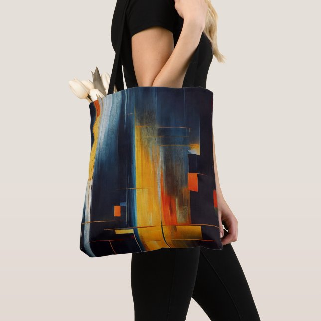 Bolsa Tote Urban Lights Abstract Geometry (Close Up)