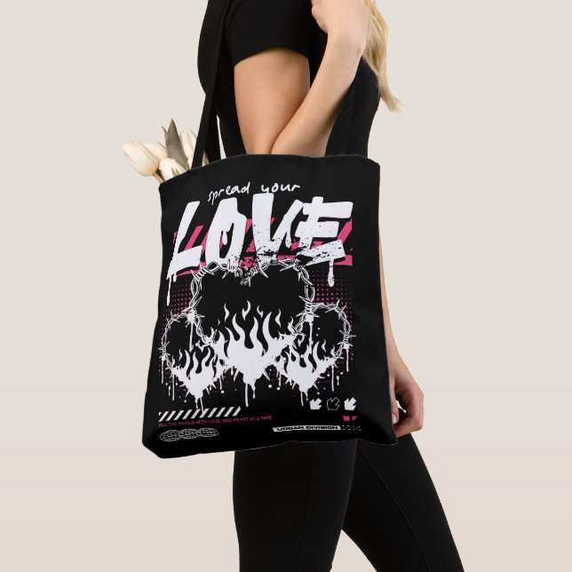 Bolsa Tote  Urban Streetwear Spread Your Love (Close Up)