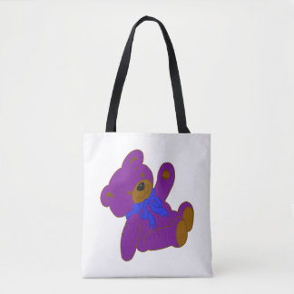 Bolsa Tote Ursinho roxo