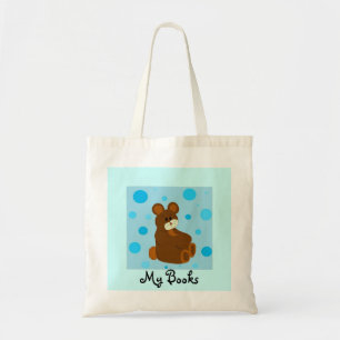Bolsa Tote Urso Azul Meus Livros