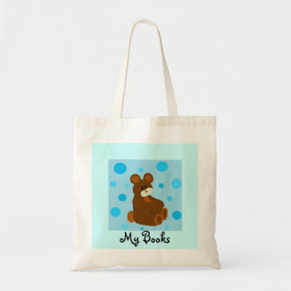 Bolsa Tote Urso Azul Meus Livros