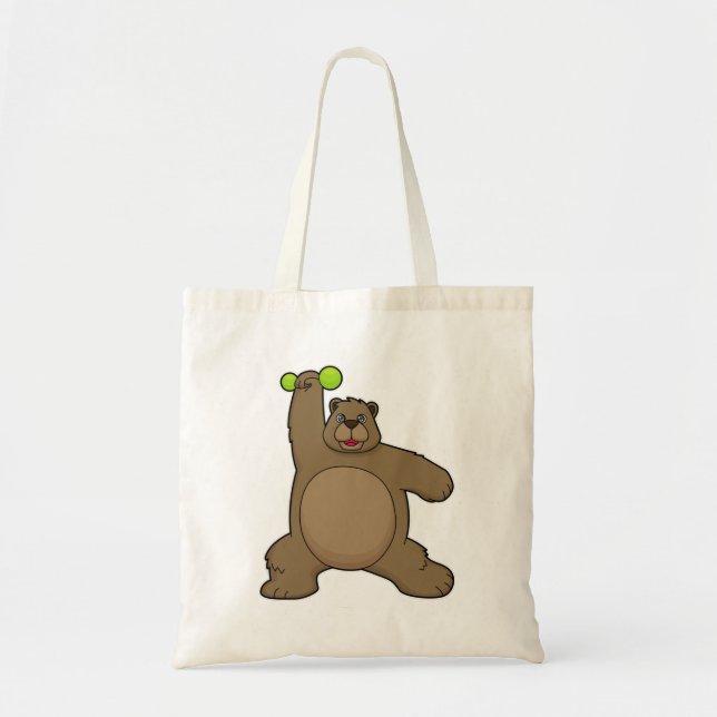 Bolsa Tote Urso com Dumbbell na Malhação Yoga (Frente)
