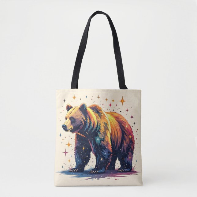 Bolsa Tote Urso com Estrelas (Frente)