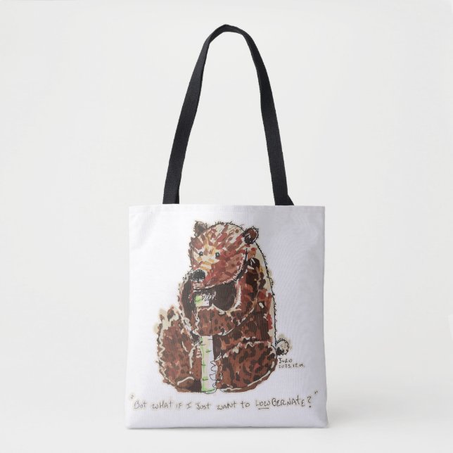 Bolsa Tote Urso Contempla Hibernação (Frente)