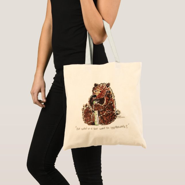 Bolsa Tote Urso Contempla Hibernação (Frente (produto))
