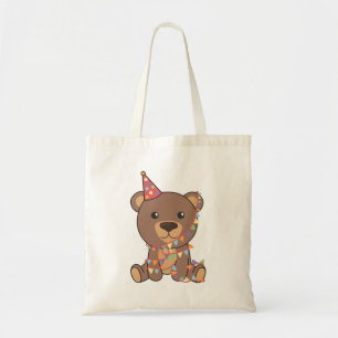 Bolsa Tote Urso De Aniversário Para Crianças Um Urso De Anive