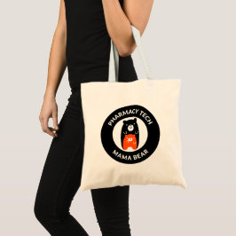 Bolsa Tote Urso de Mama Técnico de Farmácia Personalizado