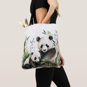 Bolsa Tote Urso De Panda Com Cubo