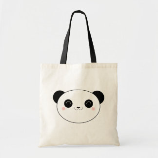 Bolsa Tote Urso de panda feliz de Kawaii
