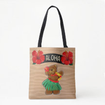 Urso de pelúcia Aloha Hula