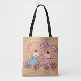 Bolsa Tote Urso de pelúcia coração de amor