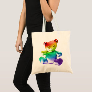 Bolsa Tote Urso de pelúcia em metal polido SlipperyJoe's grad