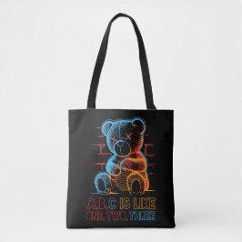 Bolsa Tote Urso de pelúcia Neon ABC