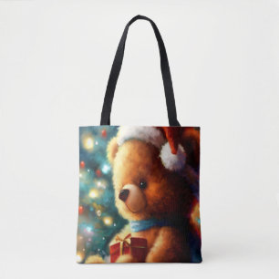 Bolsa Tote Urso de Teddy de Natal 3