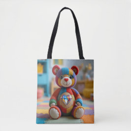 Bolsa Tote Urso de Teddy Sentido Colorido