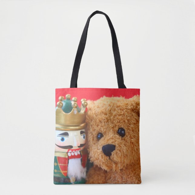 Bolsa Tote Urso e nutcracker de ursinho (Frente)