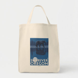 Bolsa Tote Urso em Lua - Sun River, Oregon