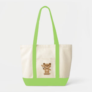 Bolsa Tote urso enfumaçado