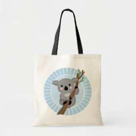 Bolsa Tote Urso Koala Cute - Cinza Azul