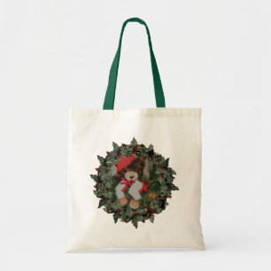 Bolsa Tote Urso na Banheira de Banheiras de Férias de Natal