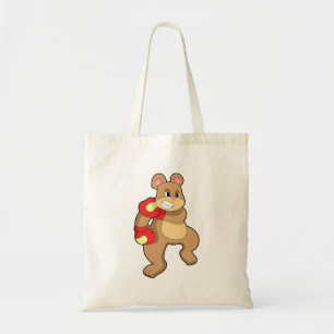 Bolsa Tote Urso na caixa com luvas in a box