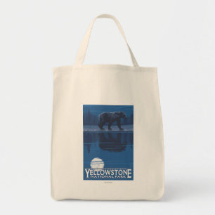 Bolsa Tote Urso no luar - parque nacional de Yellowstone