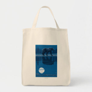 Bolsa Tote Urso no luar - Yellowstone ocidental, Montana