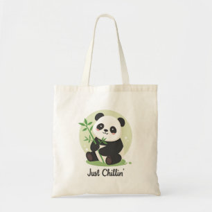 Bolsa Tote Urso Panda Fofo "Só Relaxando"