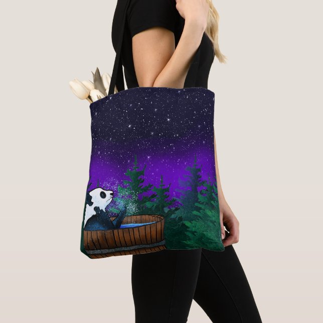 Bolsa Tote Urso Panda Tomando Banho   (Close Up)