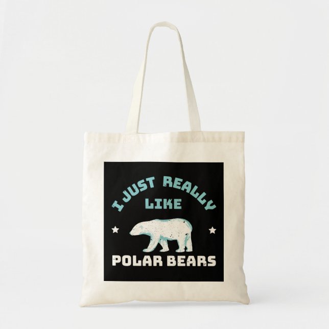 Bolsa Tote Urso Polar (Frente)