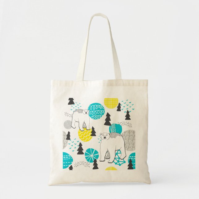 Bolsa Tote Urso polar (Frente)