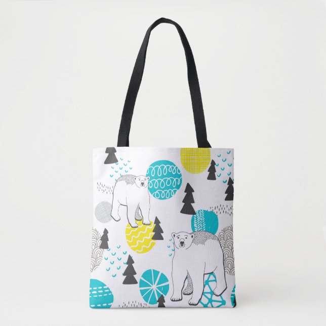 Bolsa Tote Urso polar (Frente)