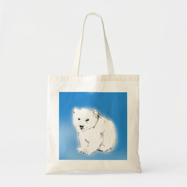 Bolsa Tote Urso polar (Frente)