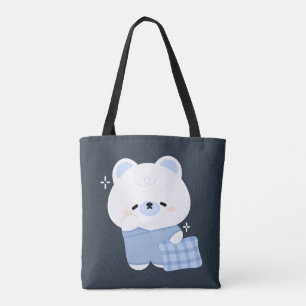 Bolsa Tote Urso Polar Bonito Sonolento