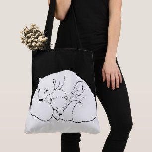 Bolsa Tote Urso Polar e Barra de Sacos de Aranha
