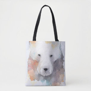 Bolsa Tote Urso Polar Natureza Selvagem Animal Natural