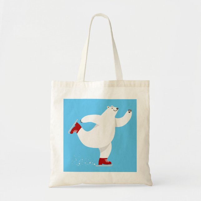 Bolsa Tote Urso Polar no gelo (Frente)