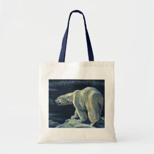 Bolsa Tote Urso Polar Vintage, Animais da Vida Marinha do Árt